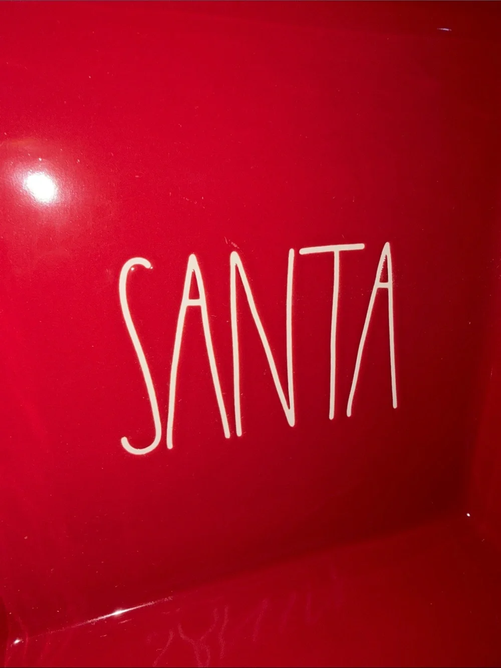 Rae Dunn SANTA casserole dish